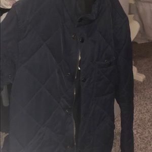 Jcrew navy quilted jacket